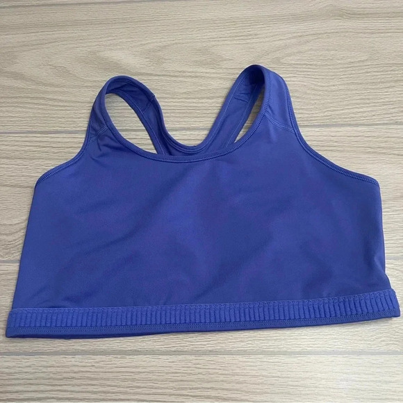 Nike Swoosh Plus Size Blue Racer Back Medium Support Sports Bra Women’s size 1XL - Picture 6 of 10